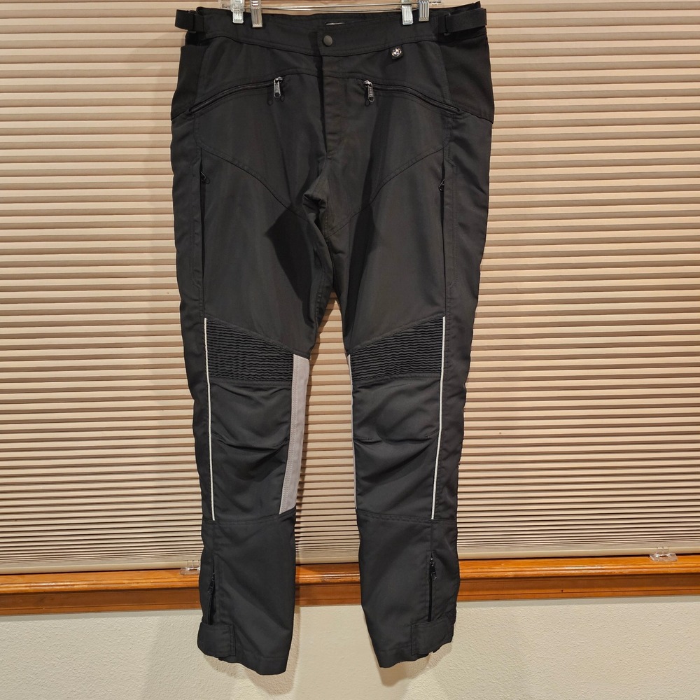 BMW‎ Motorrad Santiago Mens Motorcycle Pants Black Grey 46L Touring Riding Gear